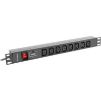 Produktbild för Lanberg PDU-08I-0200-C20-BK - överspänningsskydd - 4000 watt