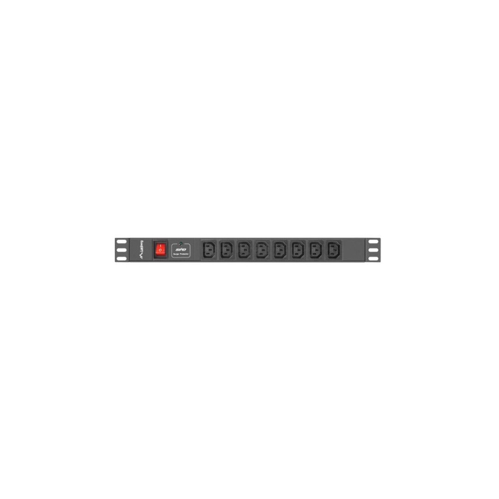 Produktbild för Lanberg PDU-08I-0200-C20-BK - överspänningsskydd - 4000 watt