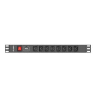 Produktbild för Lanberg PDU-08I-0200-C20-BK - överspänningsskydd - 4000 watt