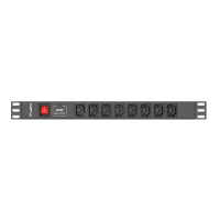 Produktbild för Lanberg PDU-08I-0200-C20-BK - överspänningsskydd - 4000 watt
