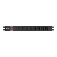 Produktbild för Lanberg PDU-08I-0200-C20-BK - överspänningsskydd - 4000 watt