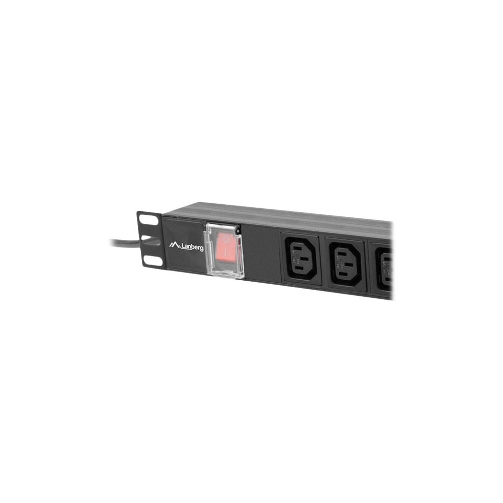 Produktbild för Lanberg PDU-08I-0200-C20-BK - överspänningsskydd - 4000 watt
