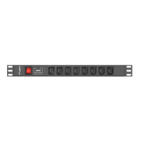 Produktbild för Lanberg PDU-08I-0200-C20-BK - överspänningsskydd - 4000 watt