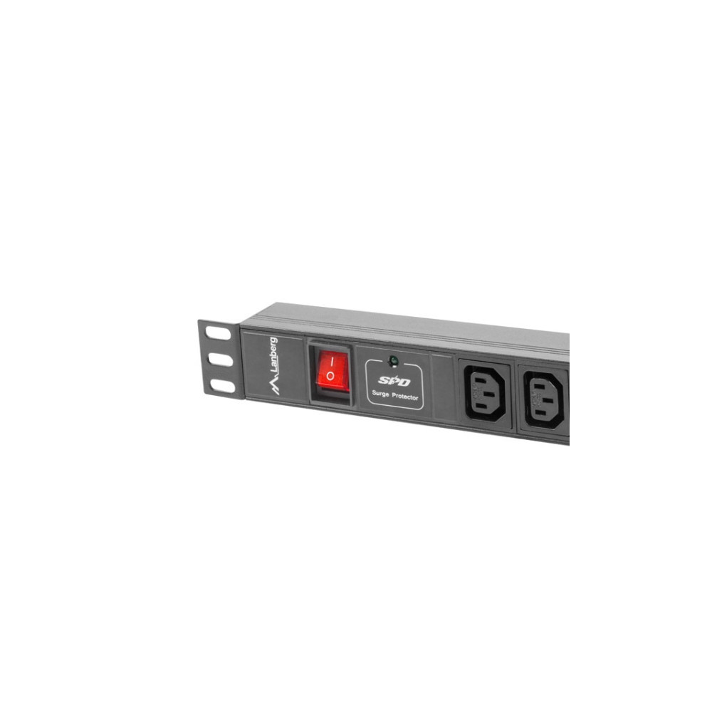 Produktbild för Lanberg PDU-08I-0200-C20-BK - överspänningsskydd - 4000 watt