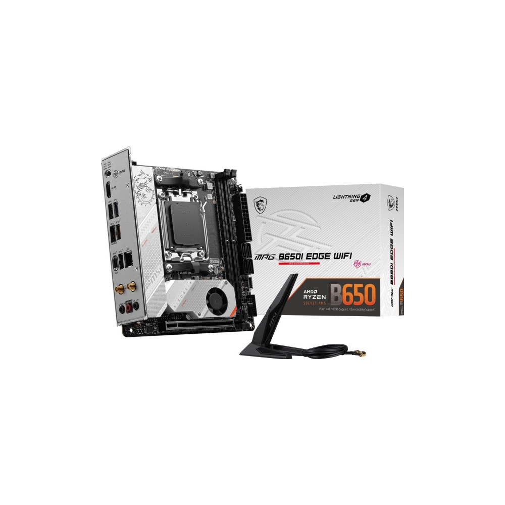 Produktbild för MSI MPG B650I EDGE WIFI - moderkort - mini ITX - Socket AM5 - AMD B650