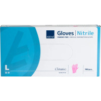 Produktbild för Abena - handskar - large - nitrilgummi - rosa (paket om 100)