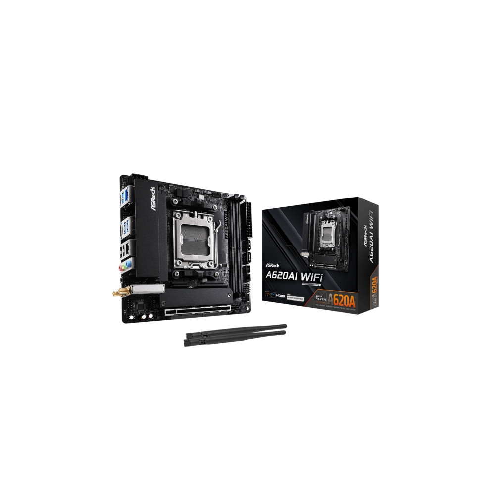 Produktbild för ASRock A620AI WIFI - moderkort - mini ITX - Socket AM5 - AMD A620A