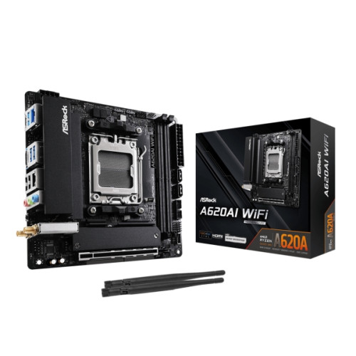 ASRock ASRock A620AI WIFI - moderkort - mini ITX - Socket AM5 - AMD A620A