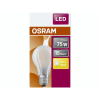 Produktbild för OSRAM Retrofit CLASSIC A - LED-glödlampa med filament - form: A60 - glaserad finish - E27 - 7.5 W - varmt vitt ljus - 2700 K