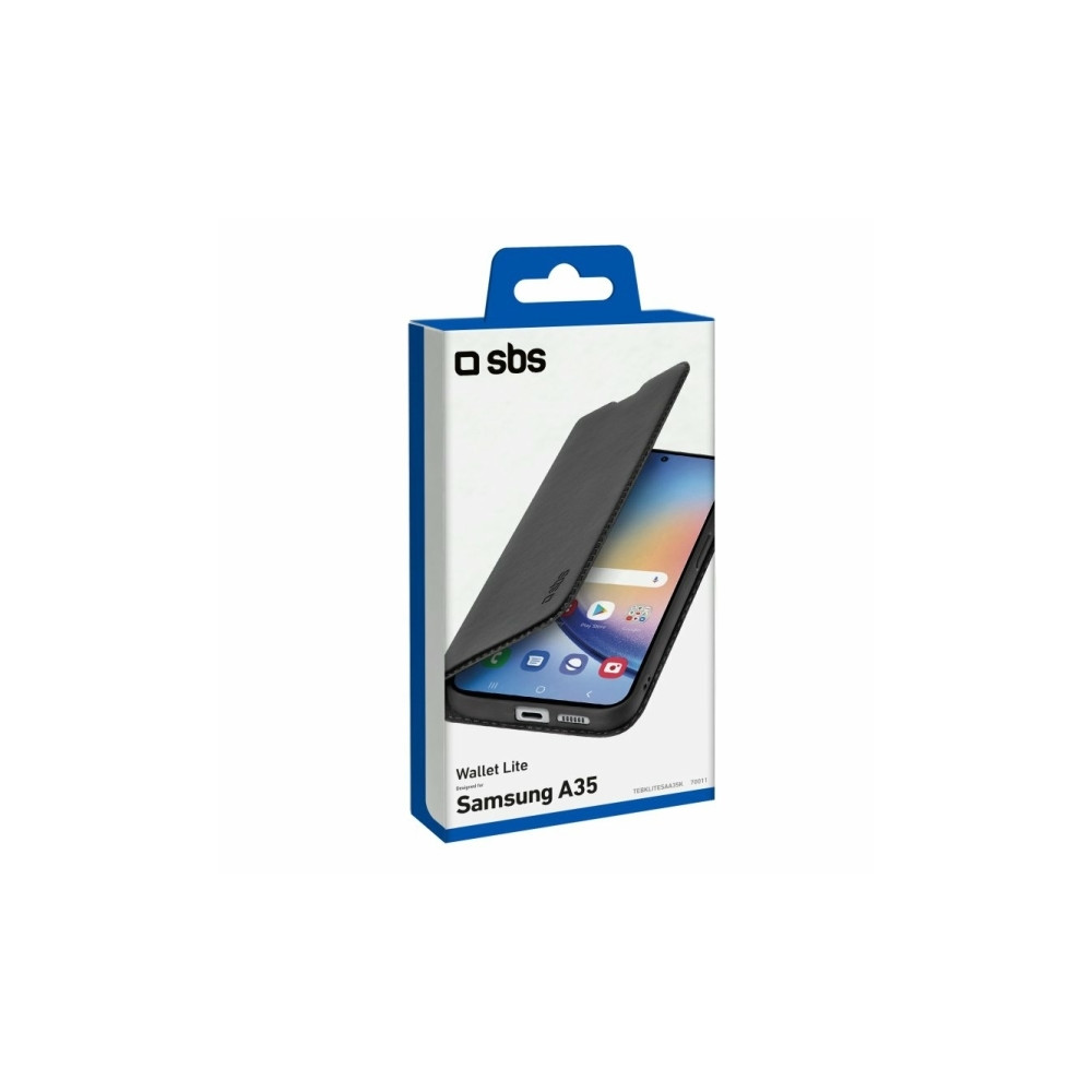 Produktbild för SBS TEBKLITESAA35K, Plånboksfodral, Samsung, Galaxy A35, 16,...