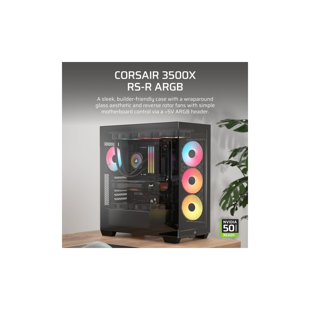 Produktbild för CORSAIR 3500X RS-R ARGB - mid tower - utökad ATX