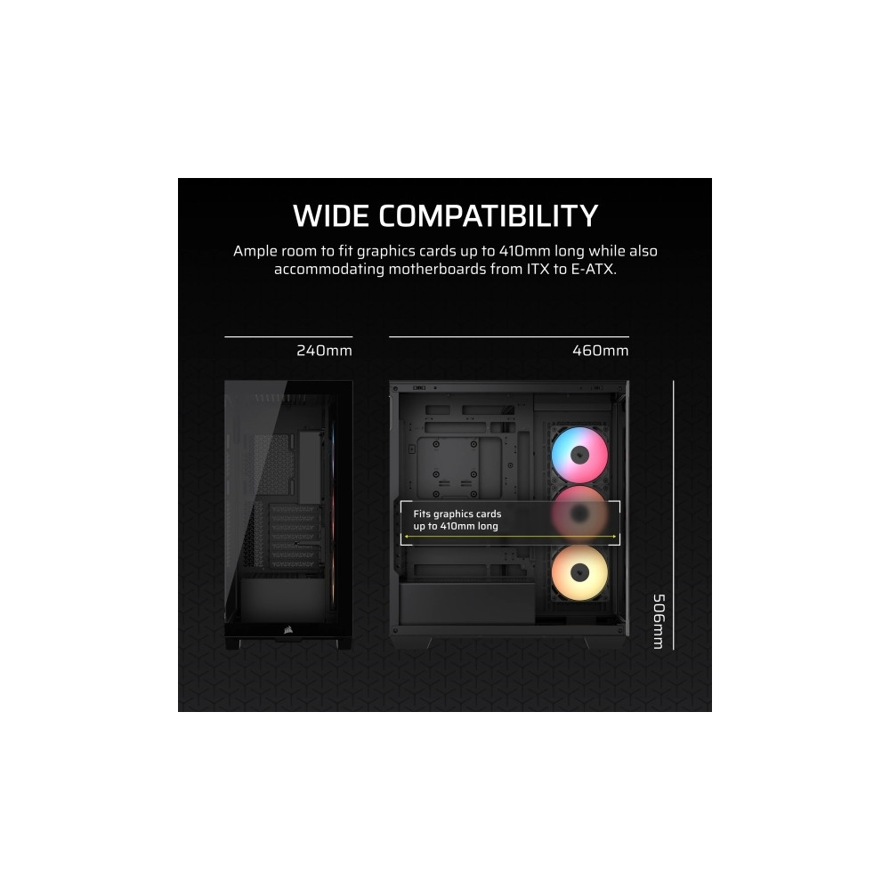 Produktbild för CORSAIR 3500X RS-R ARGB - mid tower - utökad ATX
