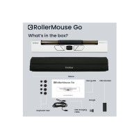 Produktbild för Contour RollerMouse Go - central pekenhet - 2.4 GHz, Bluetooth 5.2, USB-C
