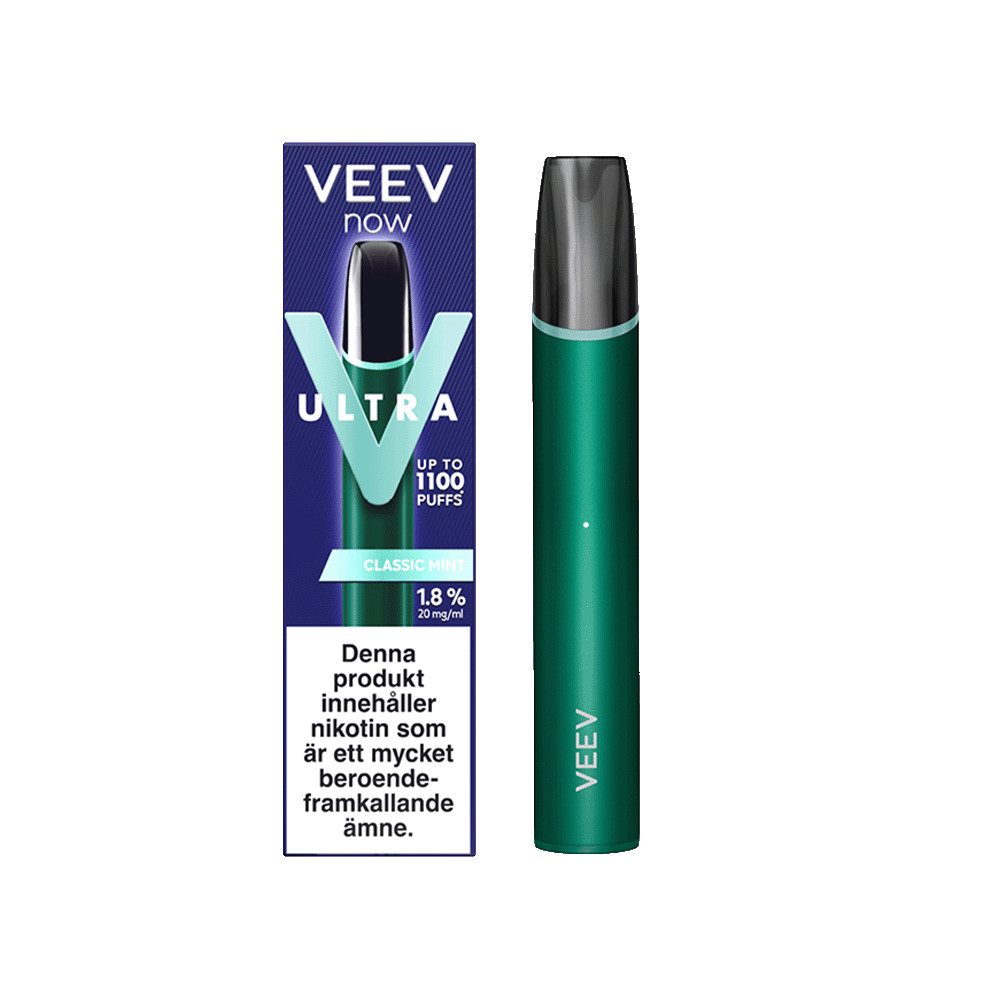 Produktbild för Veev Now Ultra Classic Mint 20mg 5-pack