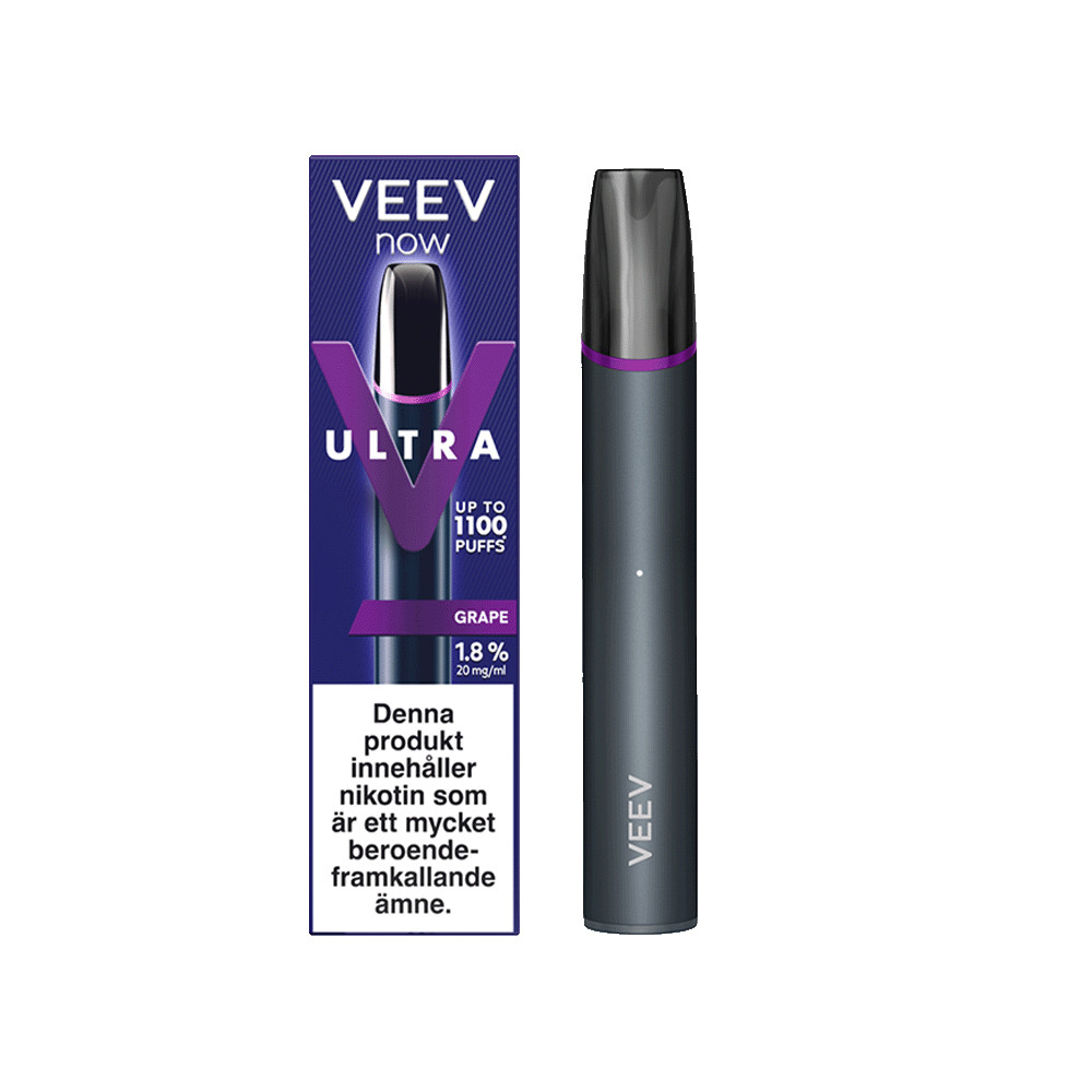 Produktbild för Veev Now Ultra Grape 20mg 5-pack