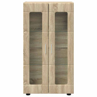 Produktbild för Sideboard FLORIN Sonoma-ek 55,5 x 29 x 100 cm Konstruerat trä