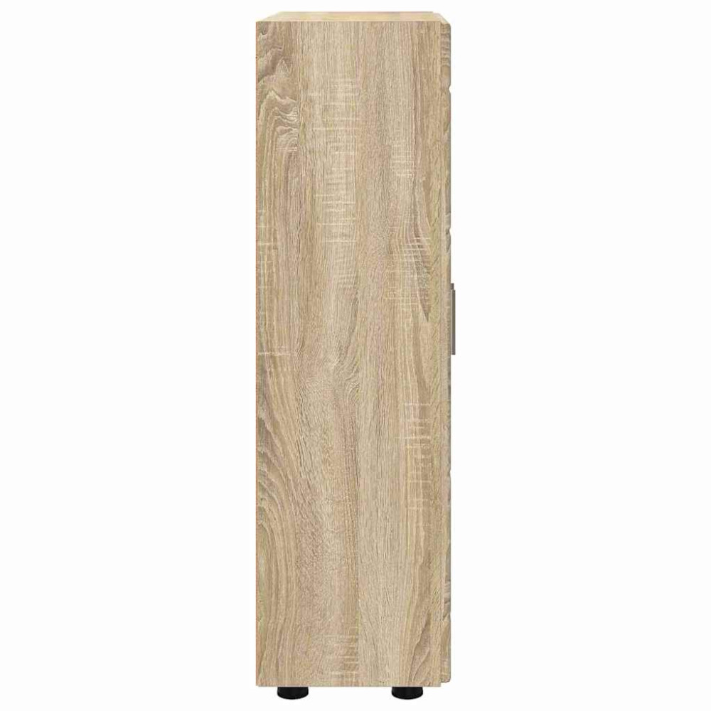 Produktbild för Sideboard FLORIN Sonoma-ek 55,5 x 29 x 100 cm Konstruerat trä