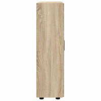 Produktbild för Sideboard FLORIN Sonoma-ek 55,5 x 29 x 100 cm Konstruerat trä