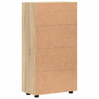 Produktbild för Sideboard FLORIN Sonoma-ek 55,5 x 29 x 100 cm Konstruerat trä