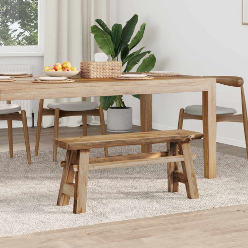vidaXL bänk Naturfärg 100 x 29 x 43,5 cm Massivt teakträ