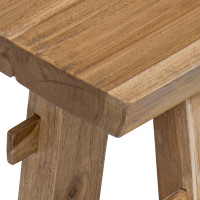 Produktbild för bänk Naturfärg 100 x 29 x 43,5 cm Massivt teakträ