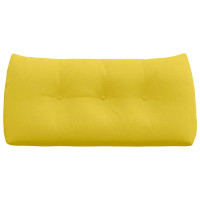 Produktbild för Ryggkudde Ljusgul 100 x 24 x 50 cm tyg