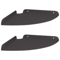 Produktbild för Hörn Flygande Hylla med hylla 2 pcs Svart 24 x 24 x 2 cm