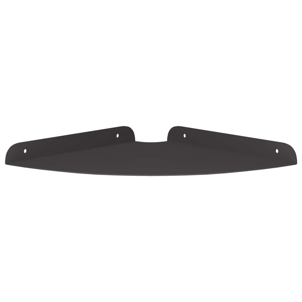 Produktbild för Hörn Flygande Hylla med hylla 2 pcs Svart 24 x 24 x 2 cm