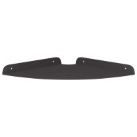 Produktbild för Hörn Flygande Hylla med hylla 2 pcs Svart 24 x 24 x 2 cm