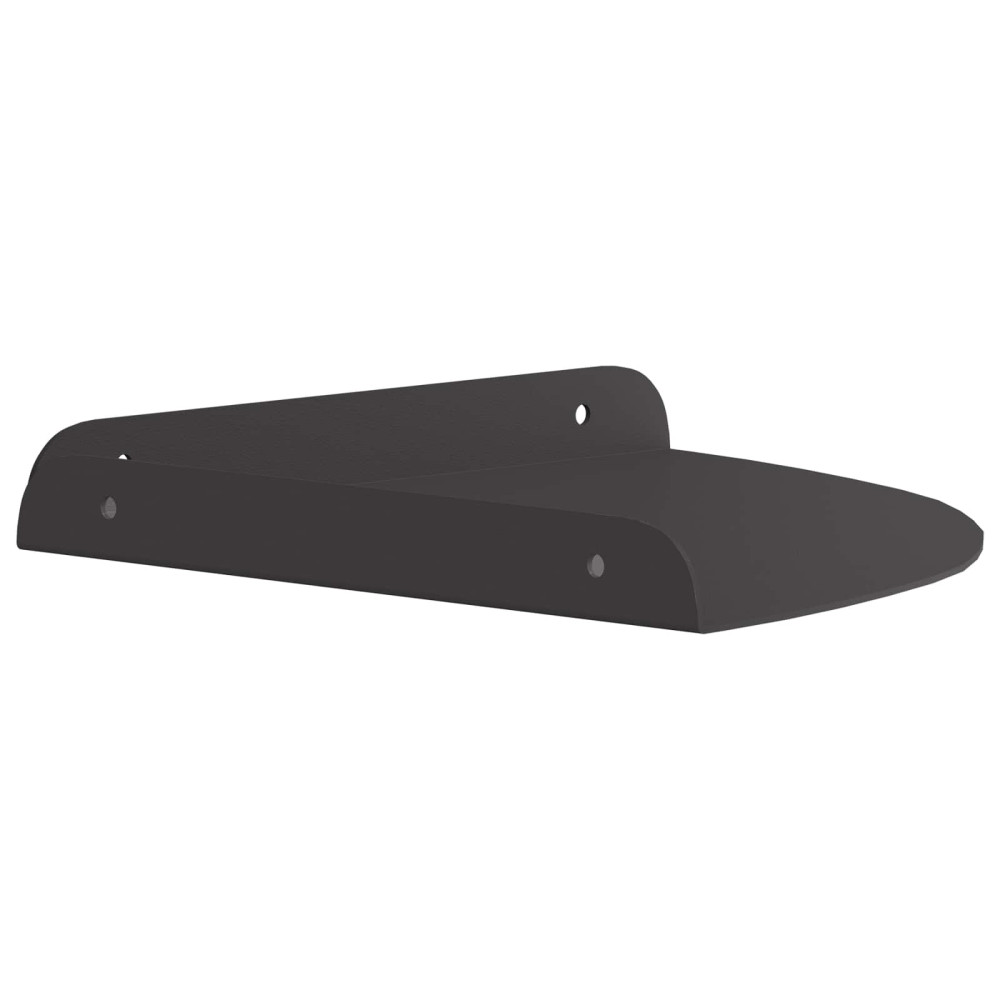 Produktbild för Hörn Flygande Hylla med hylla 2 pcs Svart 24 x 24 x 2 cm