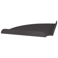 Produktbild för Hörn Flygande Hylla med hylla 2 pcs Svart 24 x 24 x 2 cm