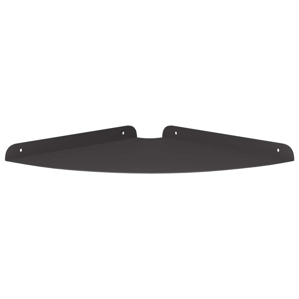 Produktbild för Hörn Flygande Hylla med hylla 2 pcs Svart 30 x 30 x 2 cm