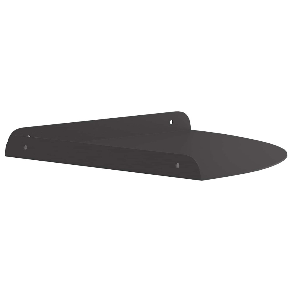 Produktbild för Hörn Flygande Hylla med hylla 2 pcs Svart 30 x 30 x 2 cm