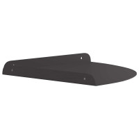 Produktbild för Hörn Flygande Hylla med hylla 2 pcs Svart 30 x 30 x 2 cm