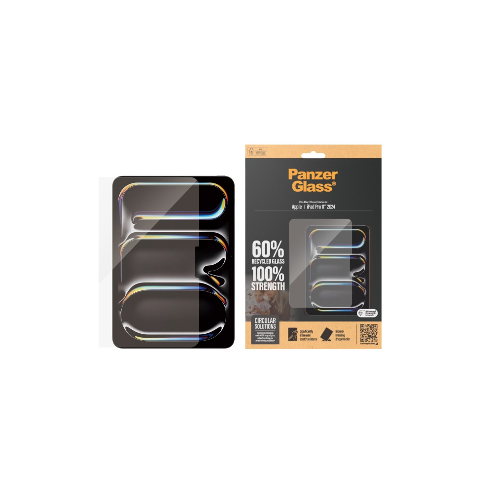 Produktbild för PanzerGlass - skärmskydd för surfplatta - ultrabred passning
