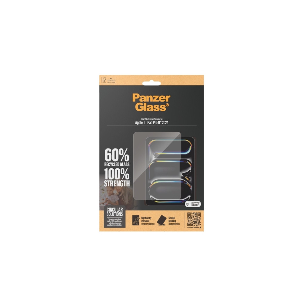Produktbild för PanzerGlass - skärmskydd för surfplatta - ultrabred passning