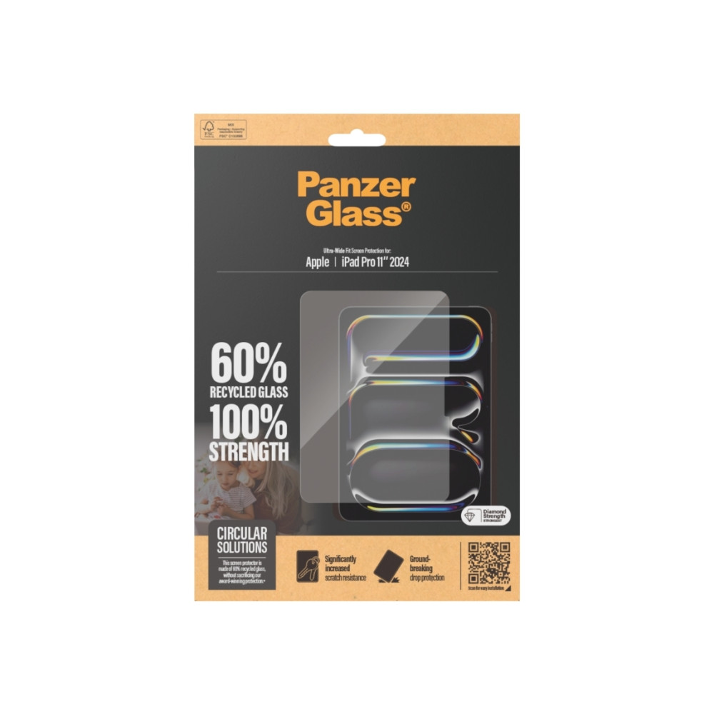 Produktbild för PanzerGlass - skärmskydd för surfplatta - ultrabred passning