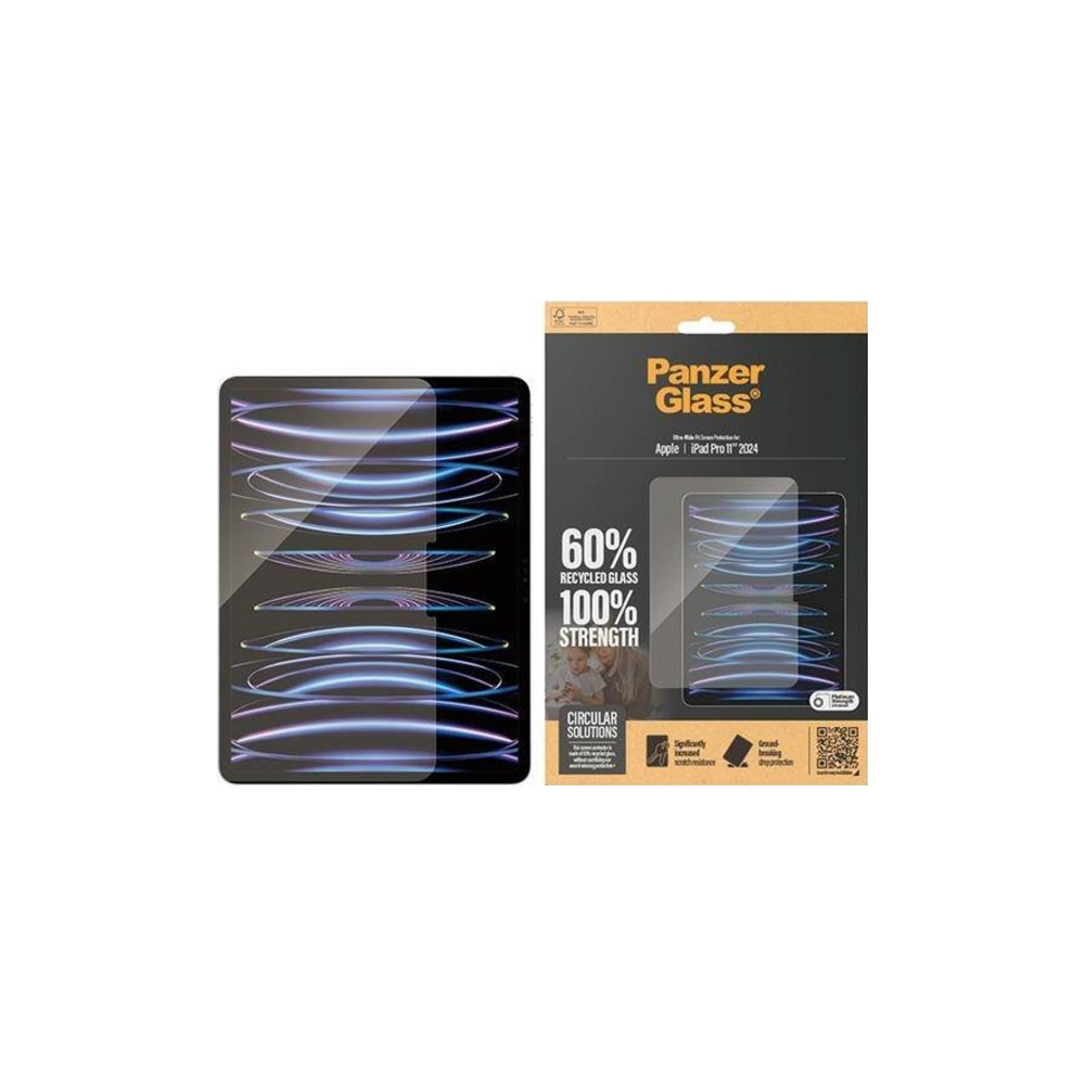 Produktbild för PanzerGlass - skärmskydd för surfplatta - ultrabred passning