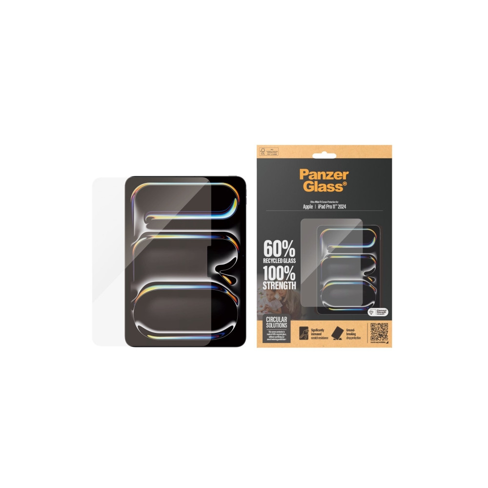Produktbild för PanzerGlass - skärmskydd för surfplatta - ultrabred passning