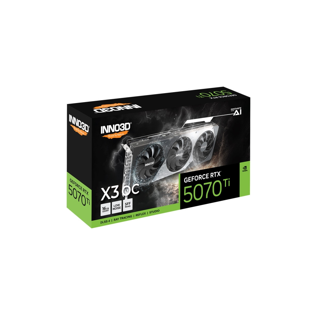 Produktbild för Inno3D GeForce RTX 5070 Ti X3 OC - grafikkort - GeForce RTX 5070 Ti - 16 GB