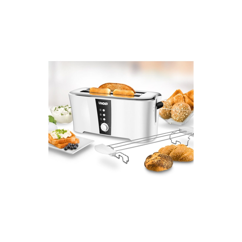 Produktbild för UNOLD 38020 Design Dual - brödrost - vit / svart