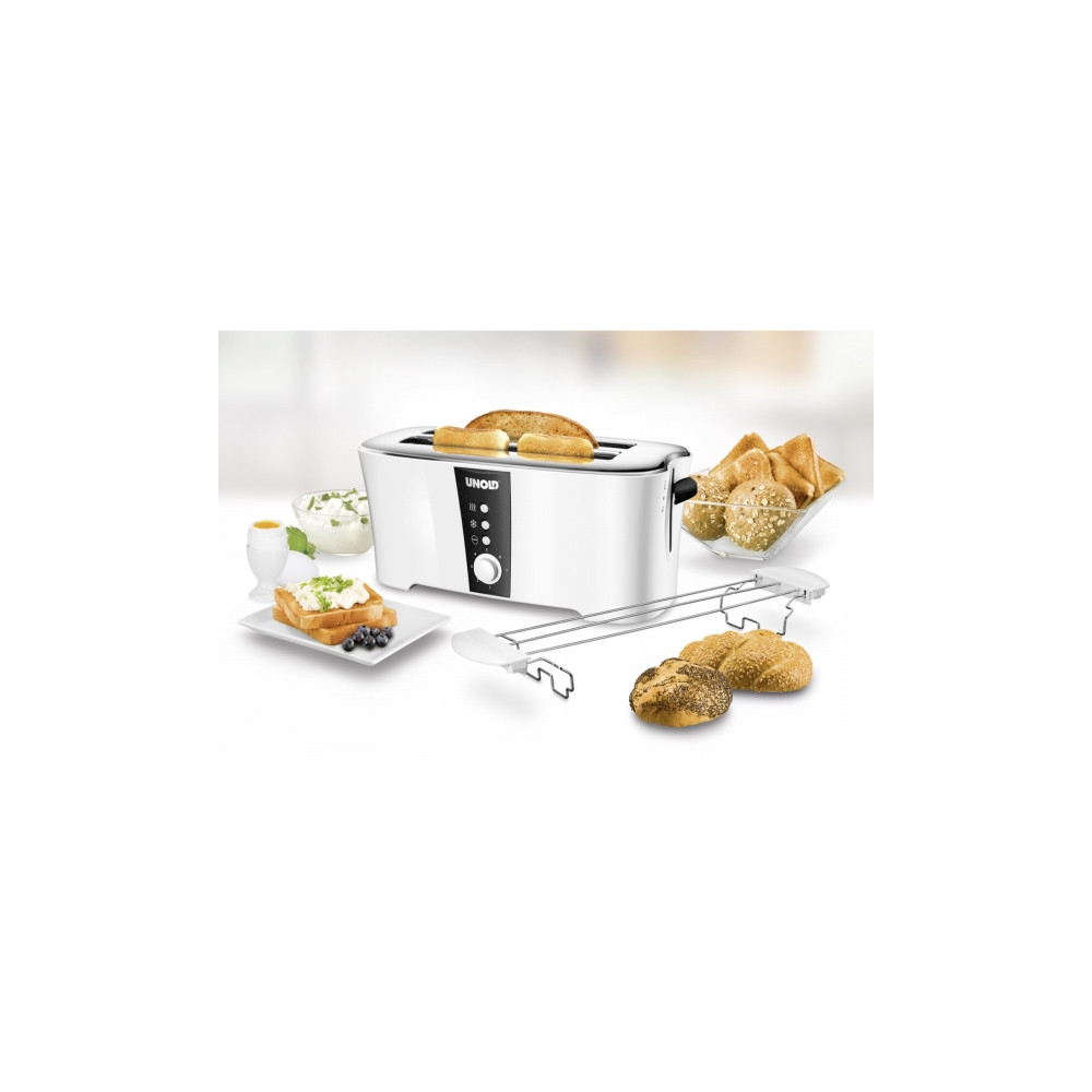 Produktbild för UNOLD 38020 Design Dual - brödrost - vit / svart