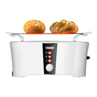 Produktbild för UNOLD 38020 Design Dual - brödrost - vit / svart