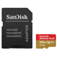 Produktbild för SanDisk Extreme PLUS - flash-minneskort - 128 GB - mikroSDXC UHS-I