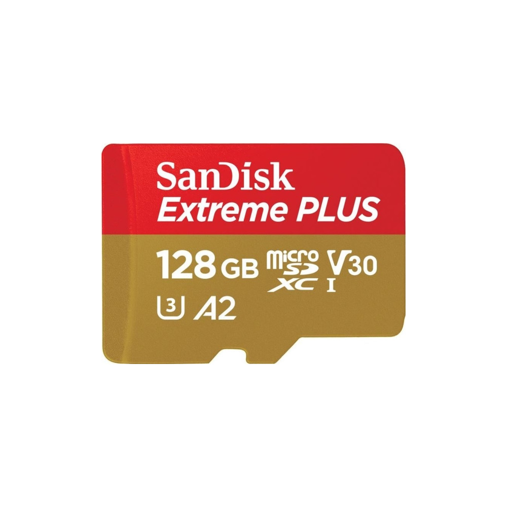 Produktbild för SanDisk Extreme PLUS - flash-minneskort - 128 GB - mikroSDXC UHS-I