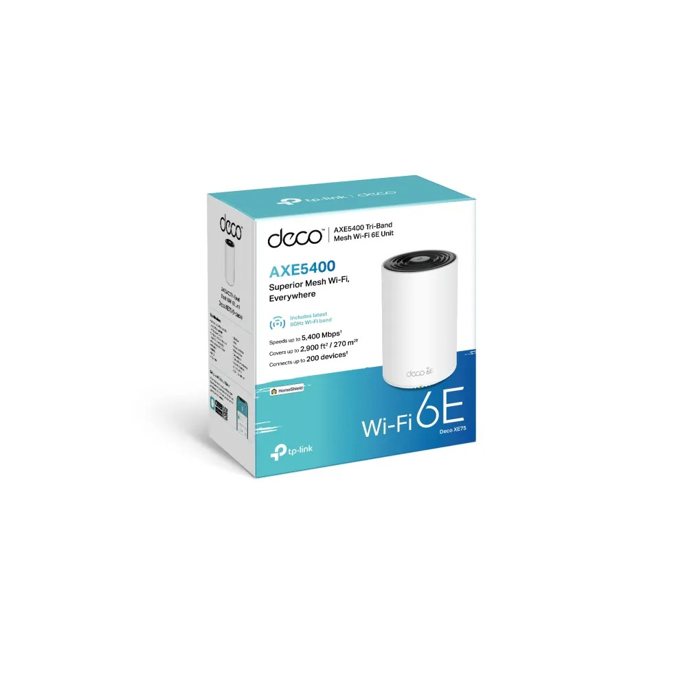 Produktbild för TP-Link Deco XE75 V1 - Wifi-system - Wi-Fi 6 - skrivbordsmodell