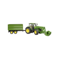 Produktbild för Bruder John Deere 7R 350 tractor with frontloader and tippin...