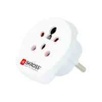 Produktbild för SKROSS Country Travel Adapter India-Israel-Denmark to Europe - adapter för effektkontakt