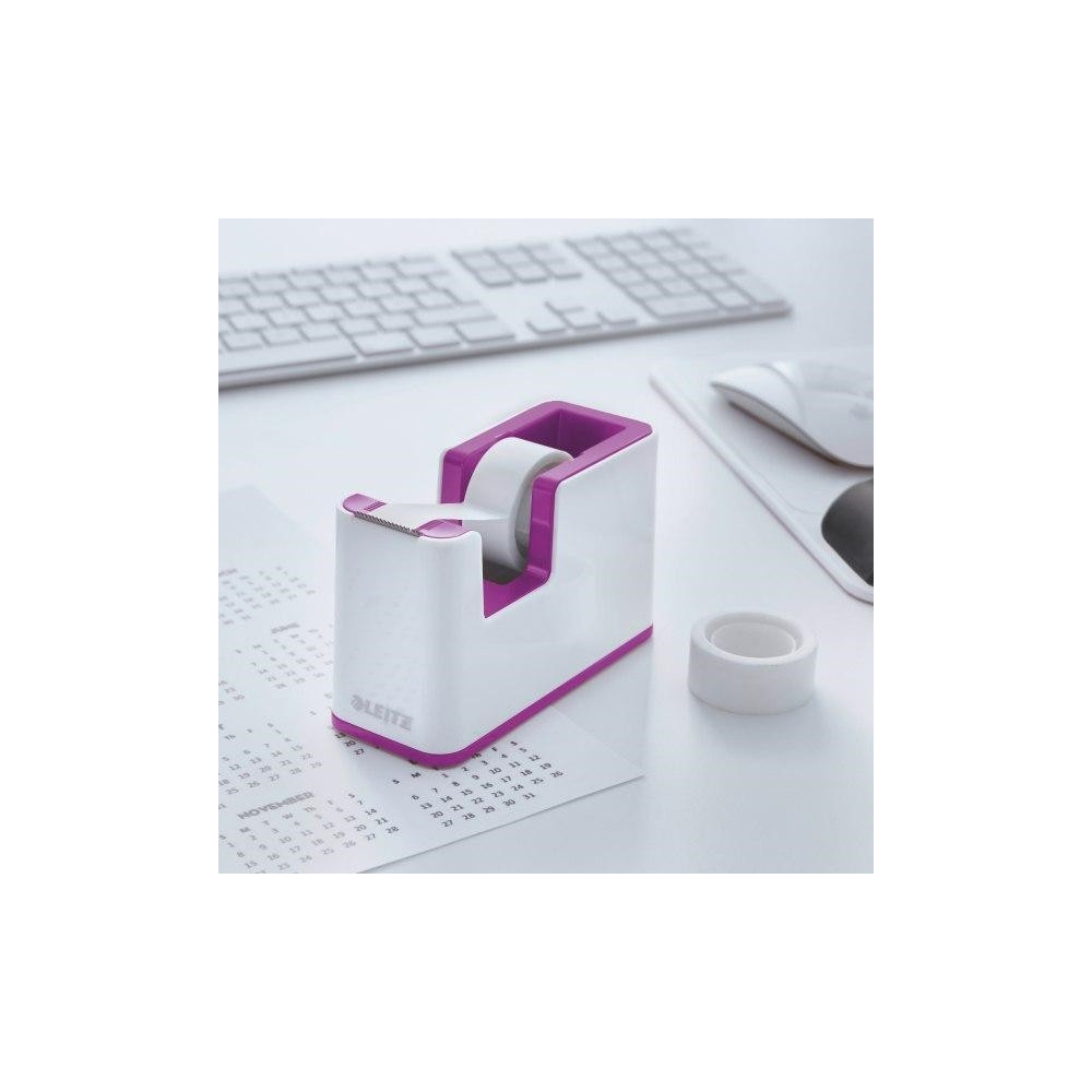 Produktbild för Leitz WOW - dispenser med kontorstejp - lila dispenser