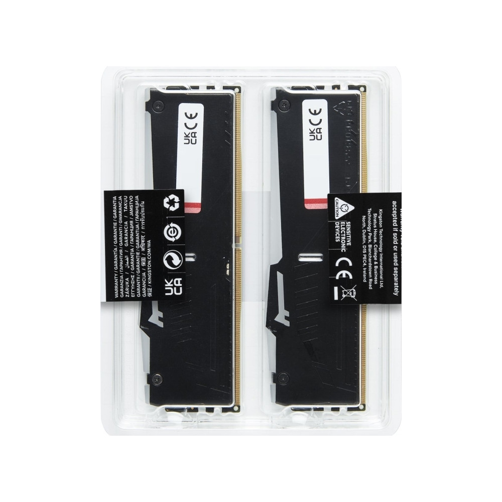 Produktbild för Kingston FURY Beast RGB - DDR5 - sats - 16 GB: 2 x 8 GB - DIMM 288-pin / PC5-41600 - ej buffrad